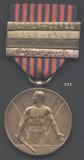 Medal of the Combatant Volunteer with bronze bars