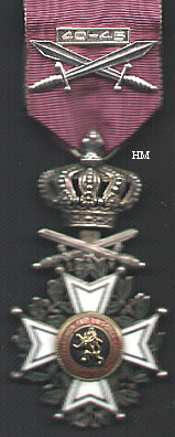 Order of Leopold I, WW2 silver swords