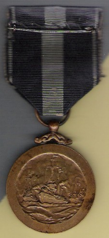 Naval War Services Medal, reverse
