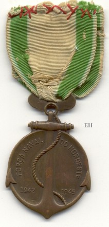 Naval Medal of the North-East, reverse