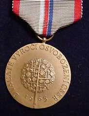 20th Anniv. of Liberation Medal, obverse