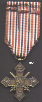 War Cross, reverse