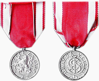 White Lion Order, silver medal