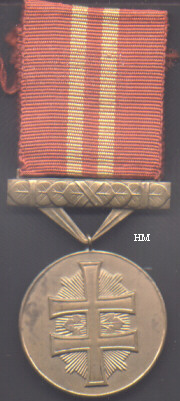 War Victory Cross, bronze medal, obverse