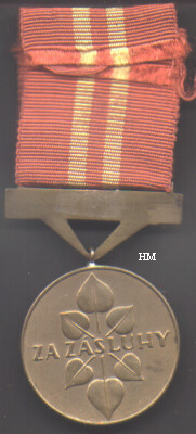 War Victory Cross, bronze medal, reverse
