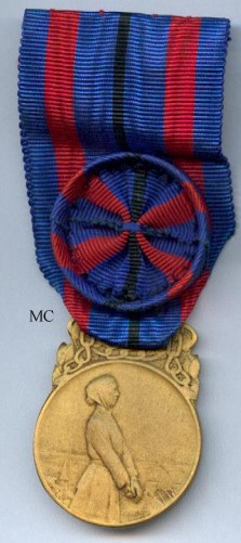 Invasion Victims Medal, gold class, obverse