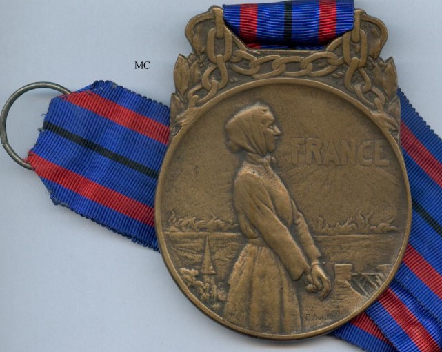 Invasion Victims Medal, bronze, large type
