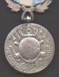 Colonial Medal reverse