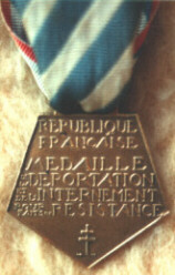 The Resistance Internees/Deportees Medal reverse