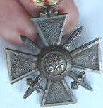 War Cross with 1939-1941 reverse dates