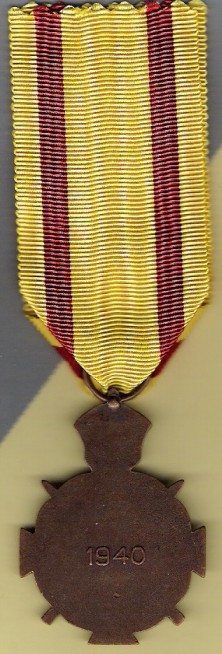 Outstanding Acts Medal, reverse