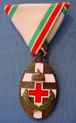 Hungarian Red Cross Decoration with War Decoration