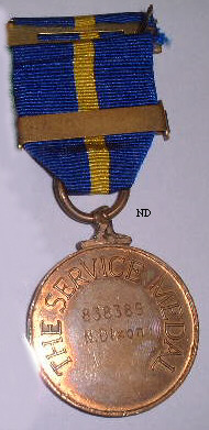 Service Medal 15 years, reverse