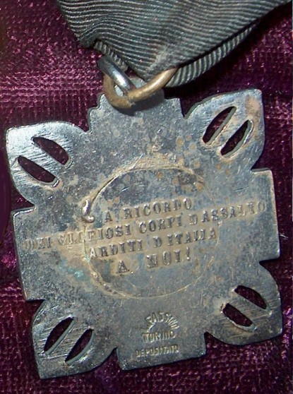 Arditi Cross, type 1, reverse