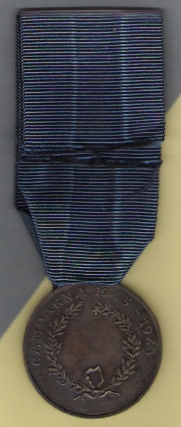 Al Valore Militare Medal 1943-45, reverse