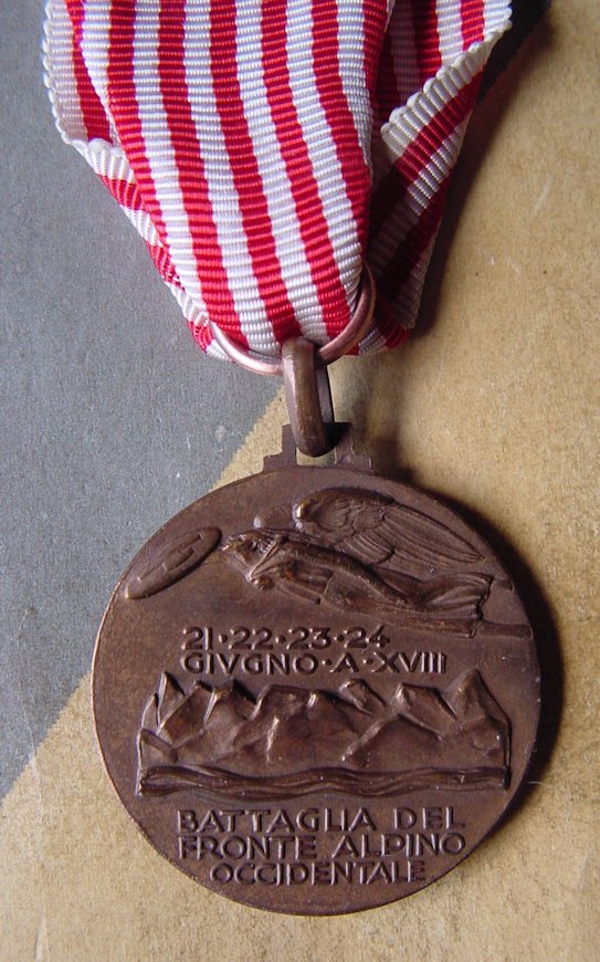 France Campaign Medal, reverse