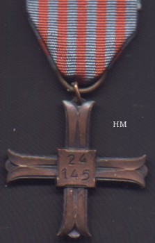 Monte Cassino Cross, reverse
