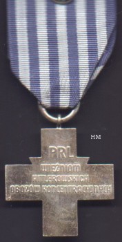 Auschwitz Cross and miniature, reverse