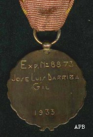 Old Guard Medal, reverse