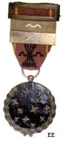 Old Guard Medal with rank and Frontliners bars, obverse
