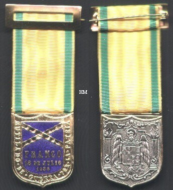 Franco era Mutilated Medal