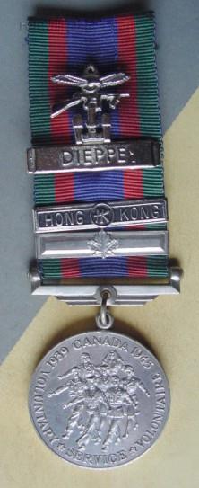 Canadian Voluntary Service Medal, obverse