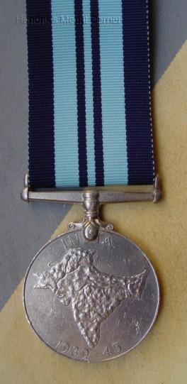 India Service Medal, reverse