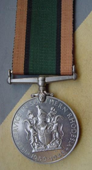 Southern Rhodesia
Service Medal, reverse
