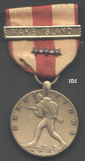 Marine Corps Expeditionary Medal with Wake Island bar