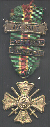 5th Jaeger Batallion's Commemorative with Verdun bar