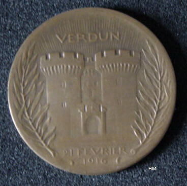 Bronze Vernier table medal, reverse